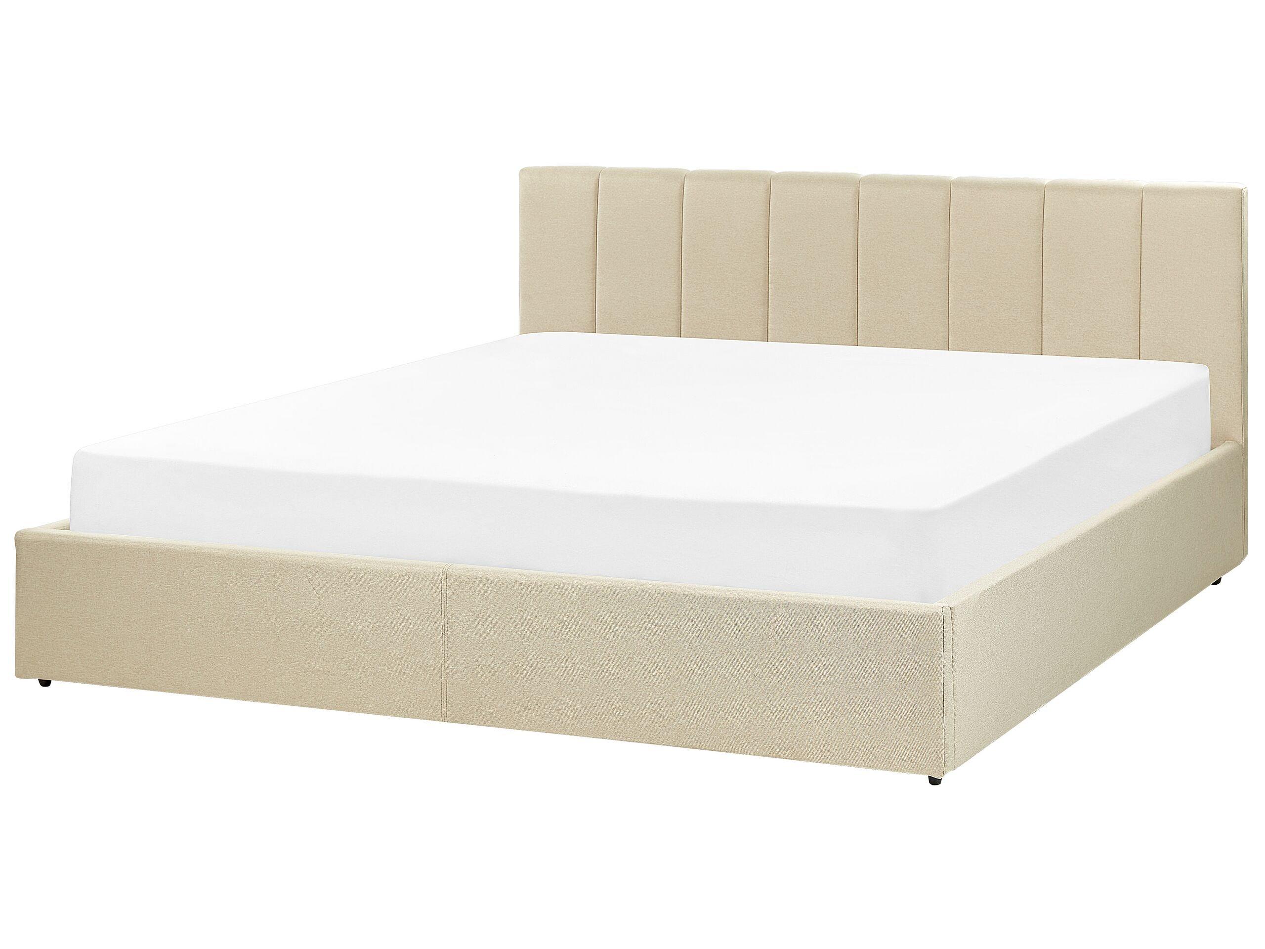 Beliani Bett mit Bettkasten aus Polyester Modern DREUX  