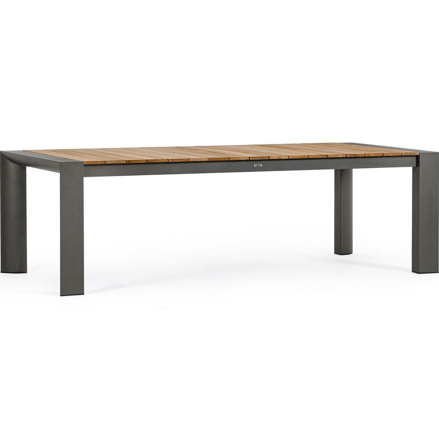 mutoni Table à rallonge de jardin Cameron anthracite 253-384x110  