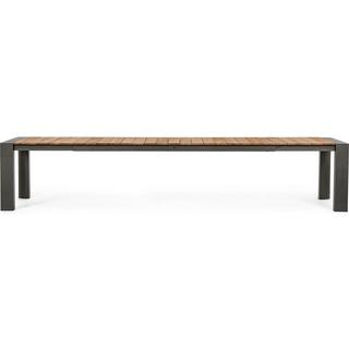 mutoni Table à rallonge de jardin Cameron anthracite 253-384x110  