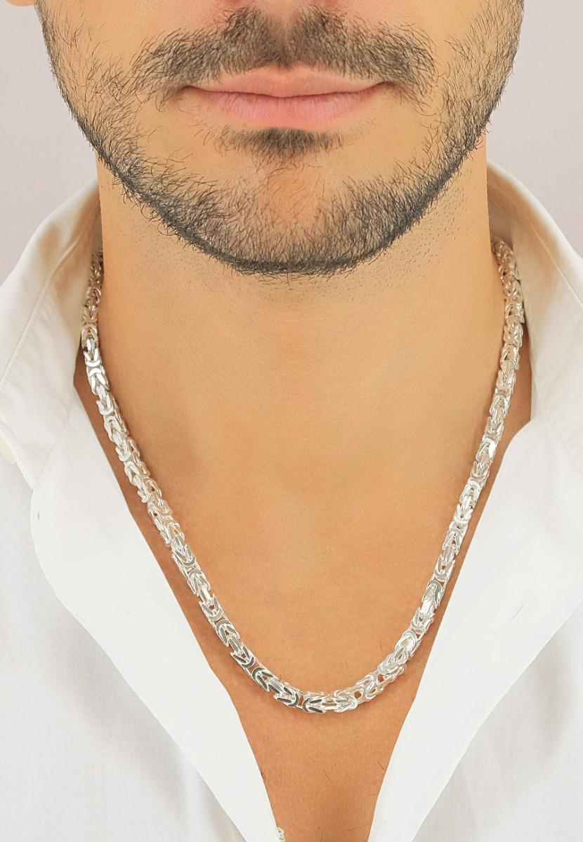 MUAU Schmuck  Collier Königskette Silber 925, 4.9mm, 55cm 