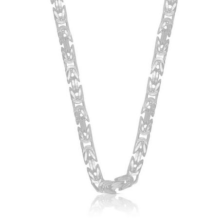 MUAU Schmuck  Collier Königskette Silber 925, 4.9mm, 55cm 