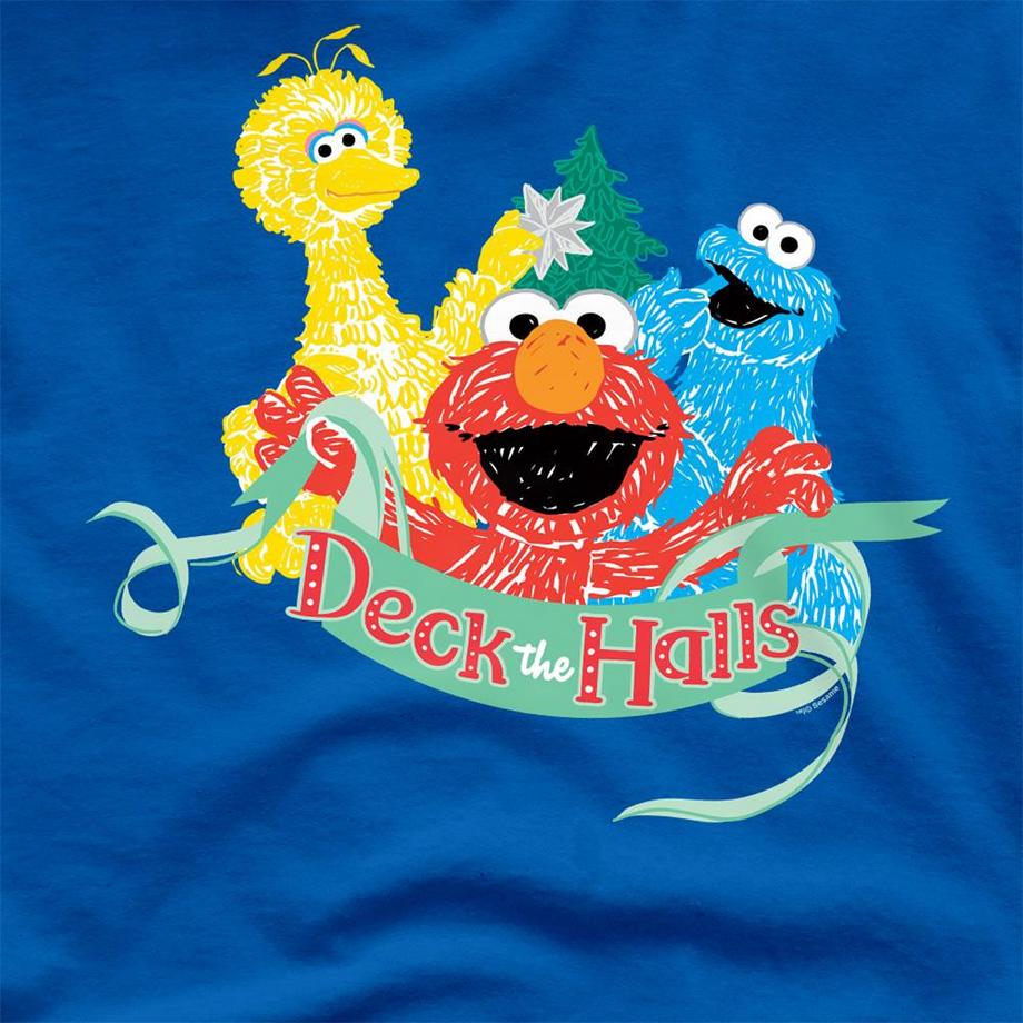 Sesame Street  T-ShirtNoël Deck The Halls 