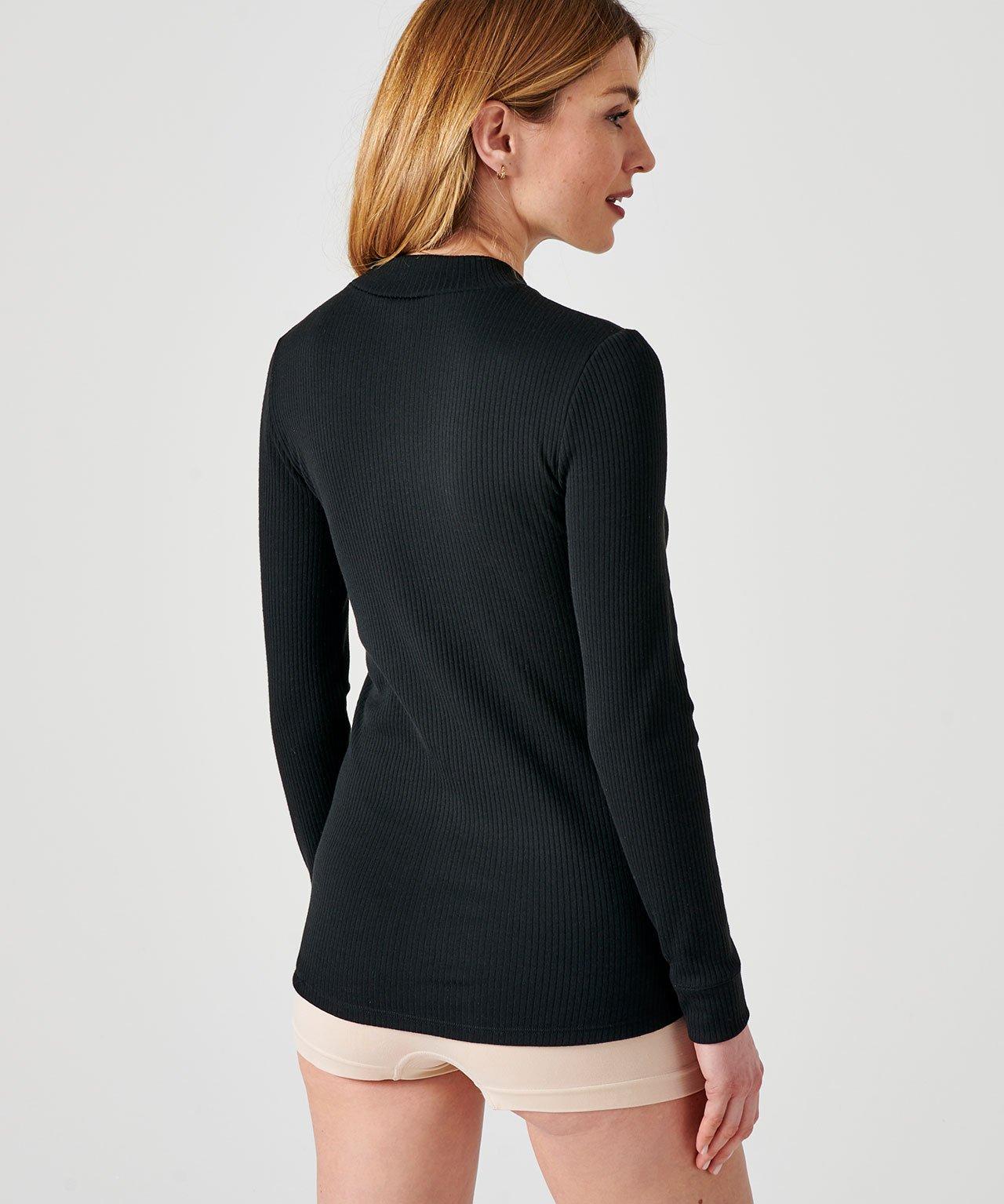 Damart T-shirt Maniche Lunghe Collo Alto  