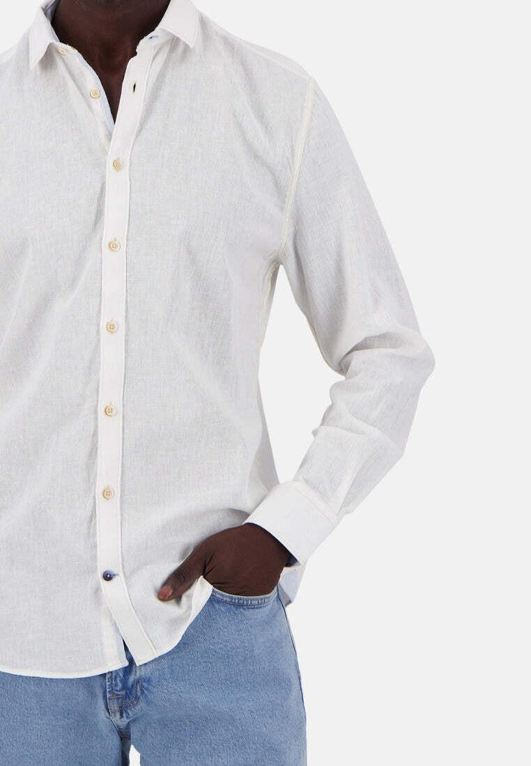 Colours & Sons  Chemise à manches longues Shirt-Linen Blend Kent 