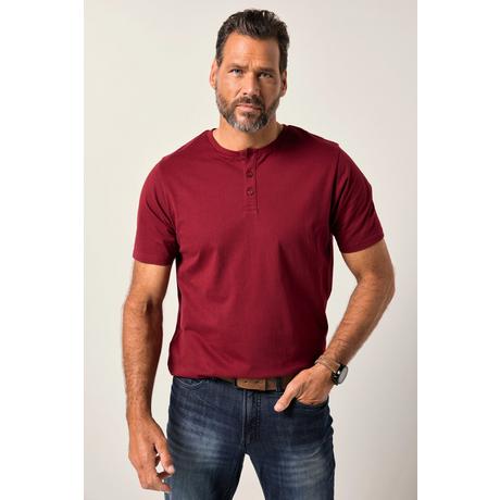 JP1880 Basic Henley Kurzarm Knopfleiste  
