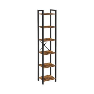 Calicosy Scaffale 6 livelli industriale metallo e legno - L40 x H187.5 cm  