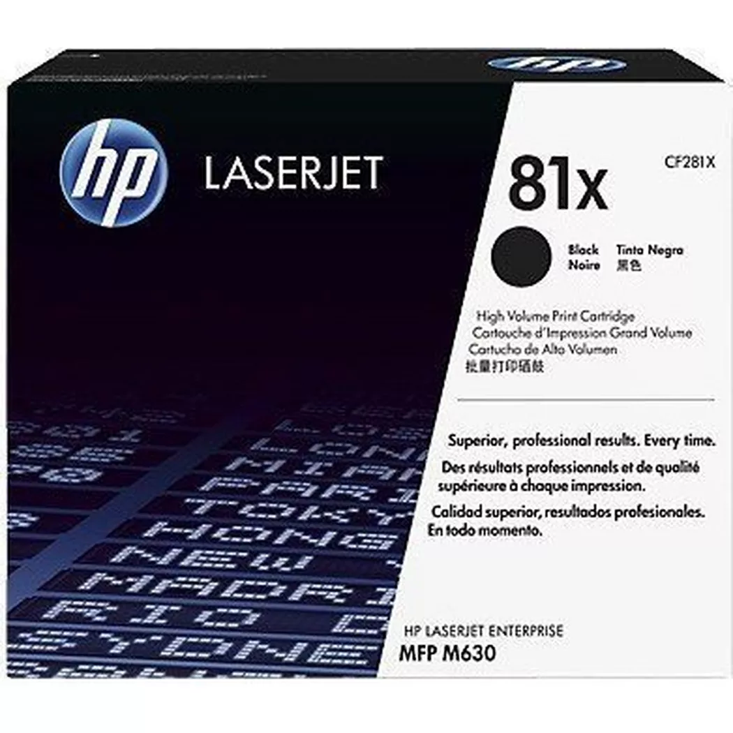 Hewlett-Packard – HP Toner-Modul 81X schwarz CF281X LJ Enterprise M630 25’000 S., One Size