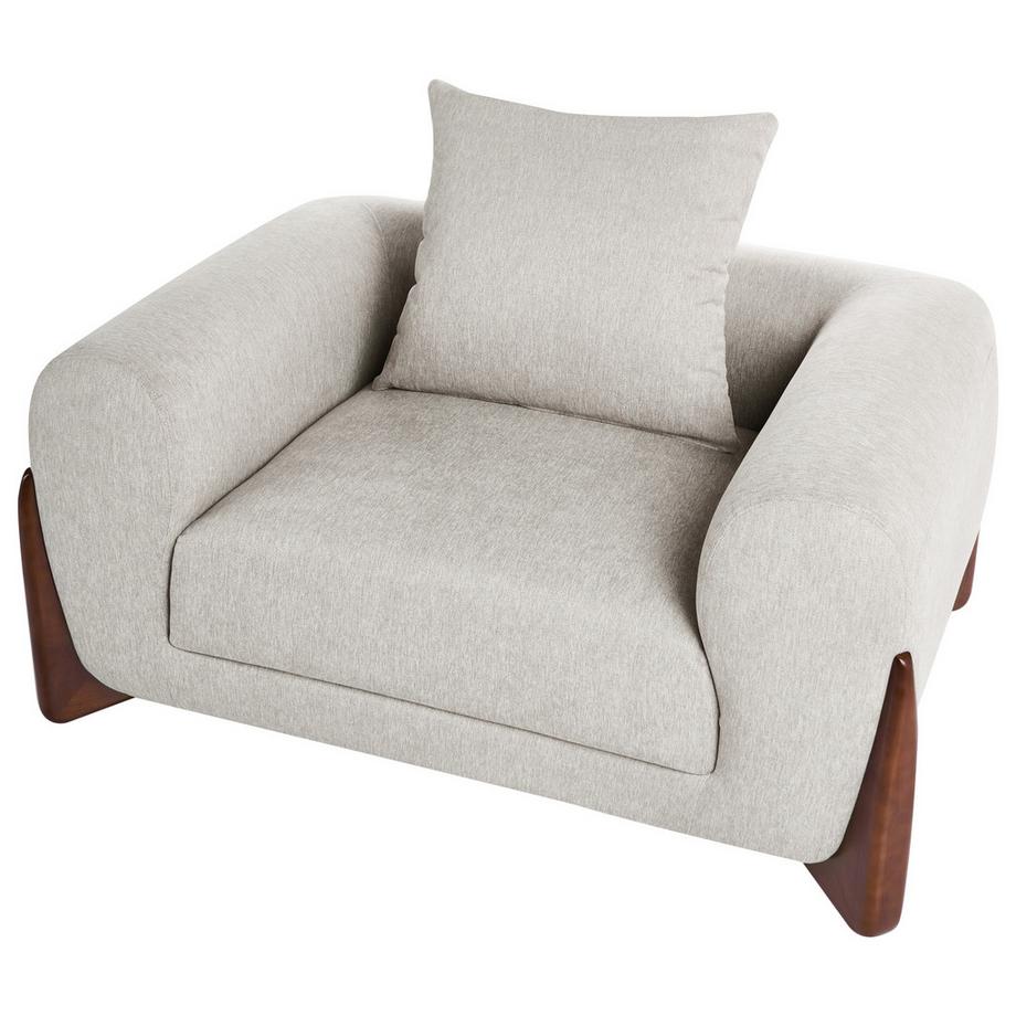 Beliani Fauteuil en Tissu Moderne VINLIDEN  