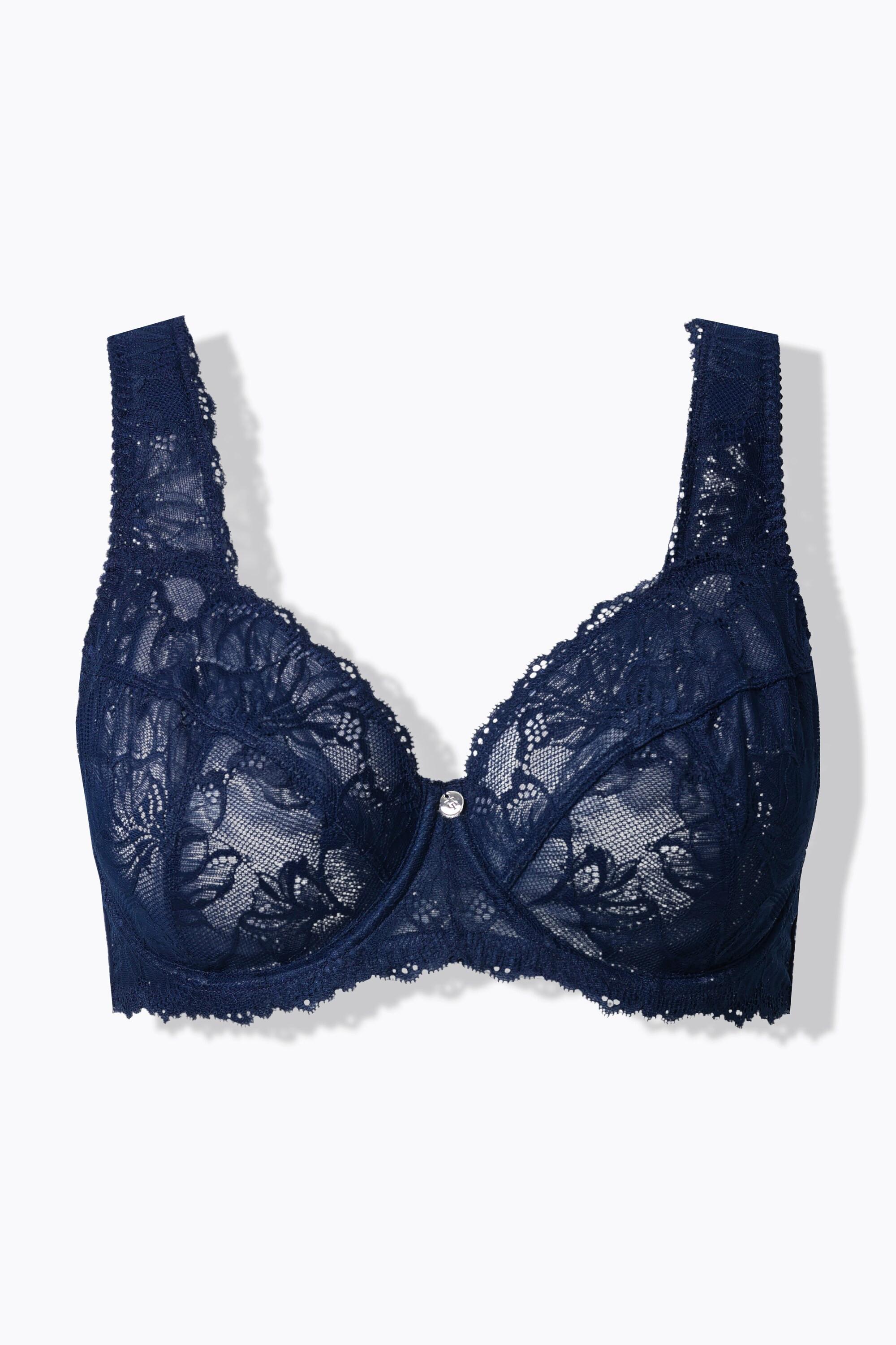 Ulla Popken Reggiseno con ferretto Pizzo Spalline Larghe  