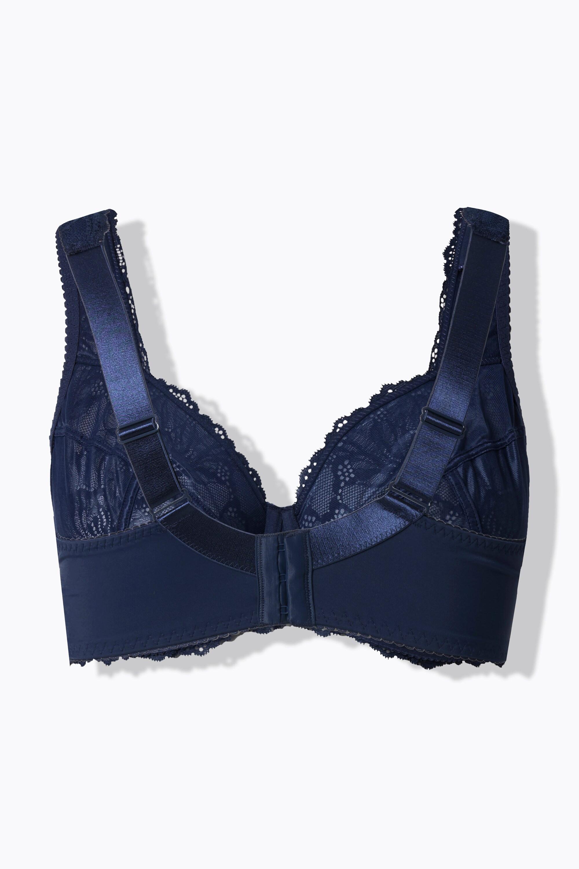 Ulla Popken Reggiseno con ferretto Pizzo Spalline Larghe  