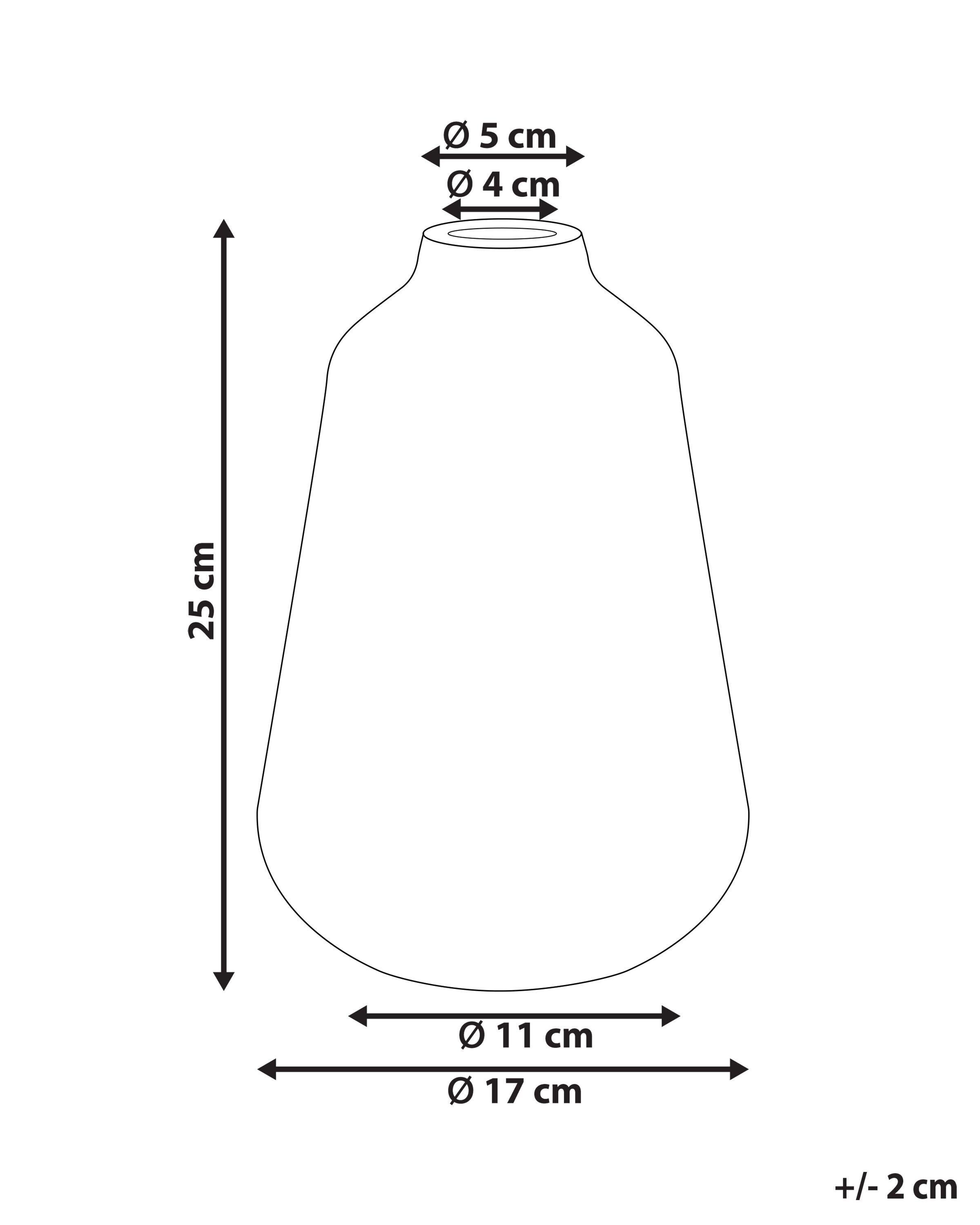 Beliani Vaso da fiori en Gres porcellanato Retrò MARONEIA  