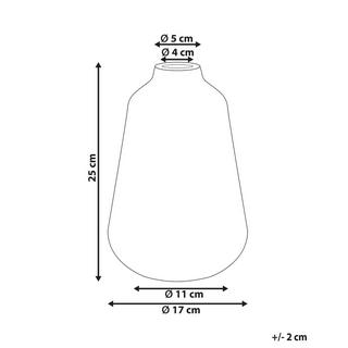 Beliani Vase à fleurs en Grès Rétro MARONEIA  