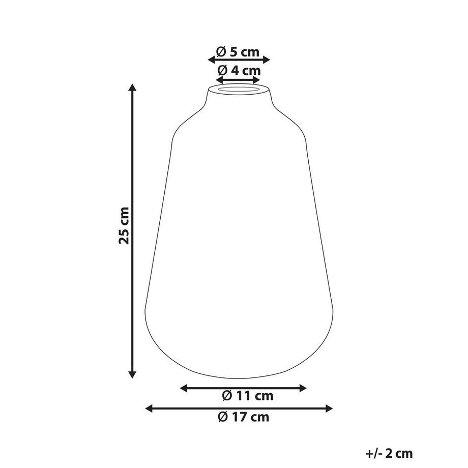 Beliani Vase à fleurs en Grès Rétro MARONEIA  