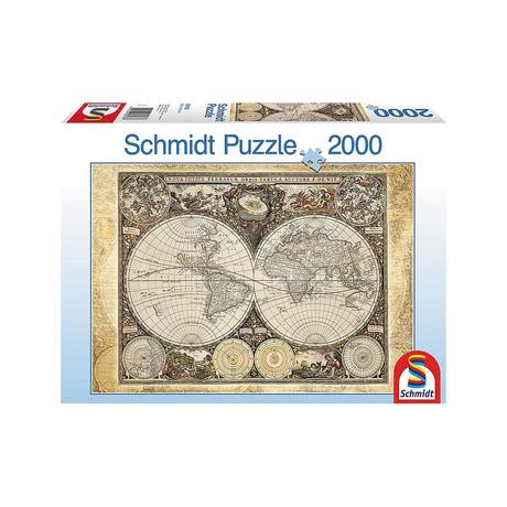Schmidt  Puzzle Historische Weltkarte (2000Teile) 