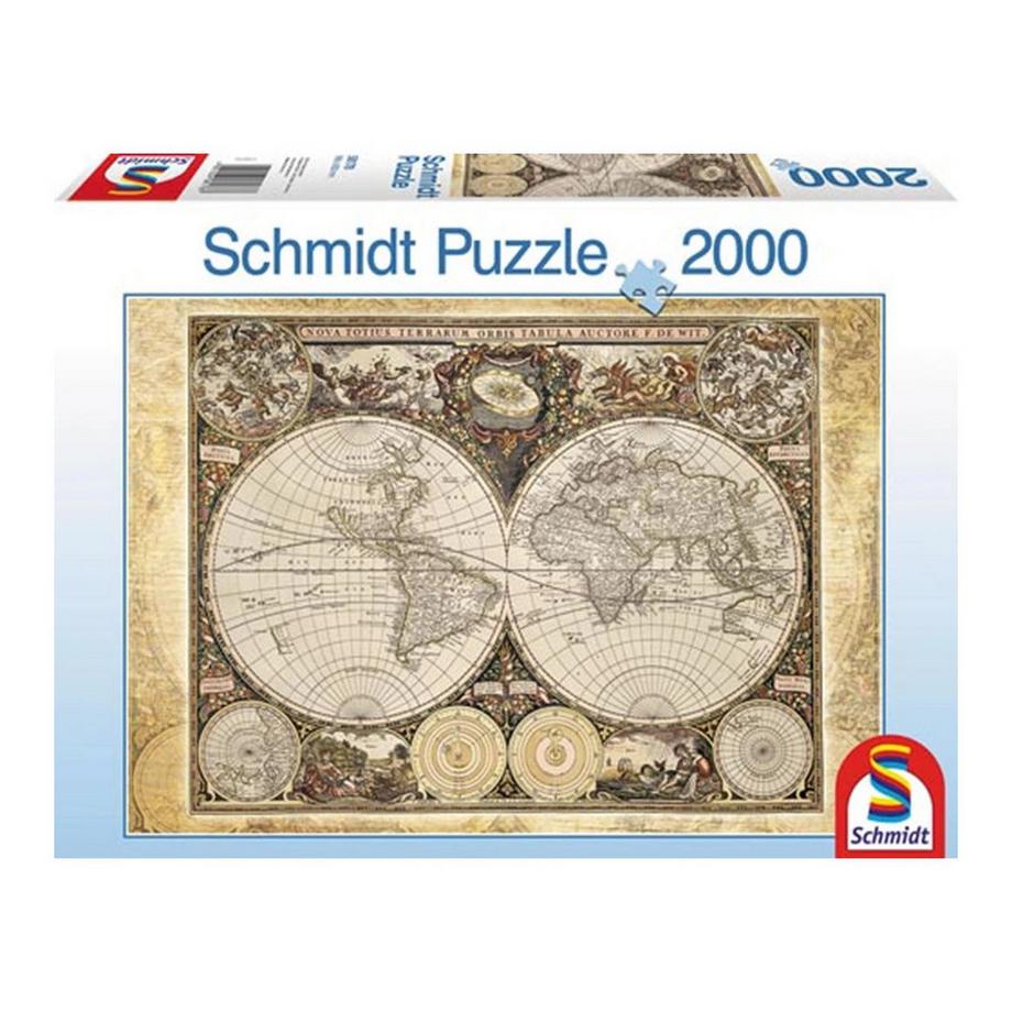 Schmidt  Puzzle Historische Weltkarte (2000Teile) 