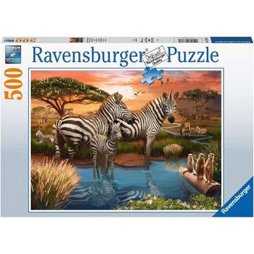 Puzzle Zebras am Wasserloch (500Teile)