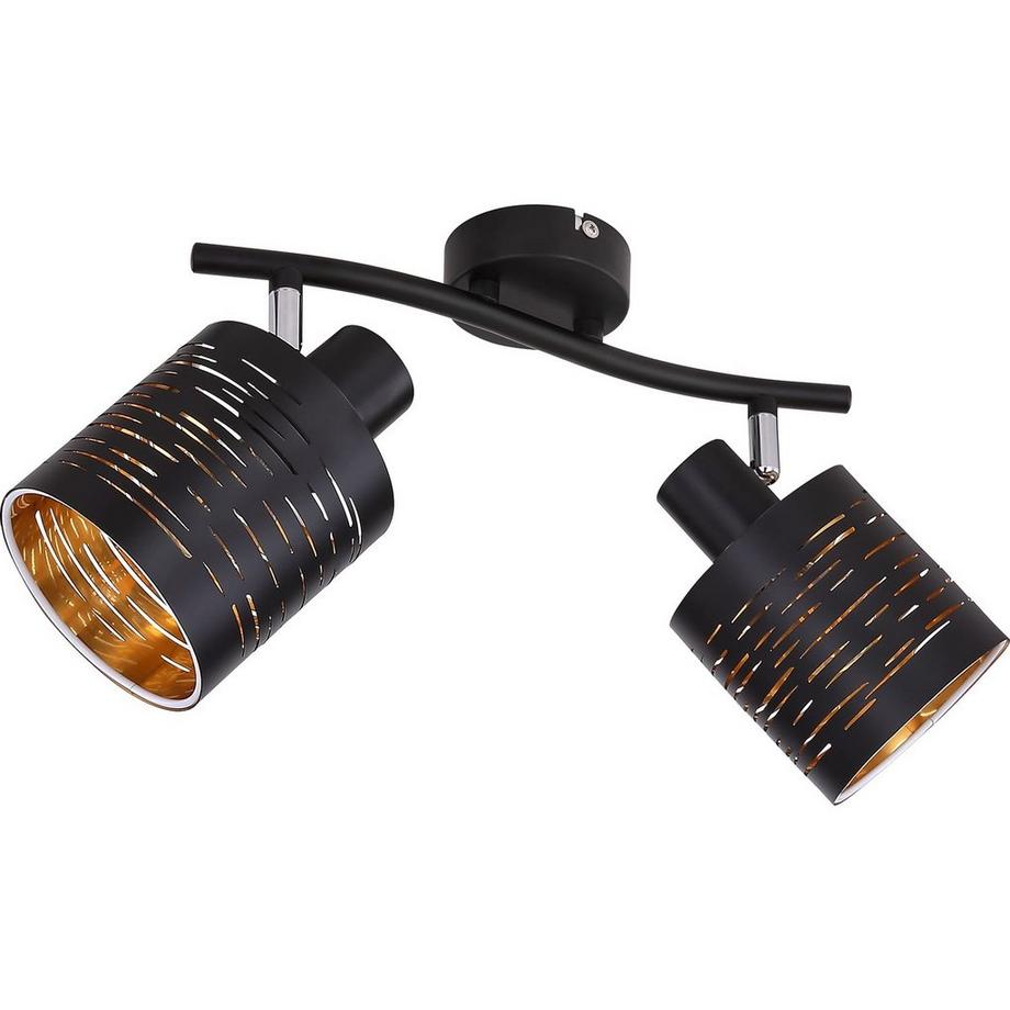 mutoni Faretto Tunno metallo nero 2xE14  