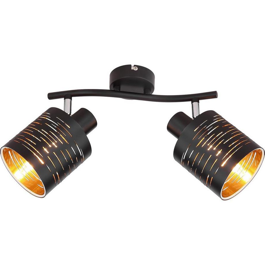 mutoni Faretto Tunno metallo nero 2xE14  