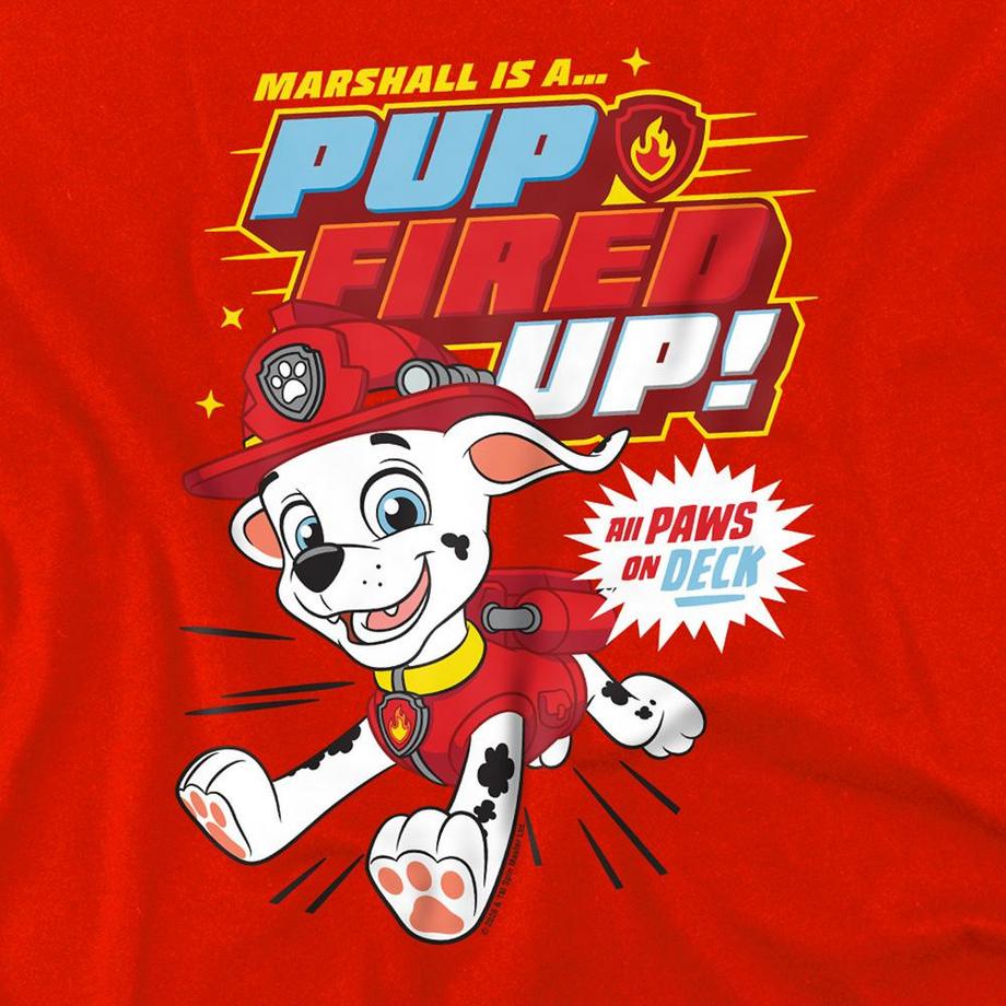 PAW PATROL  Pup Fired Up Felpa Con Cappuccio Marshall 