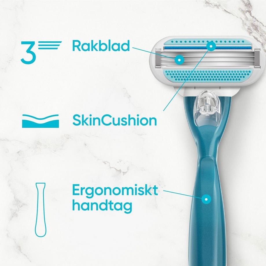 Gillette  Klingen glatt 8 Stück 