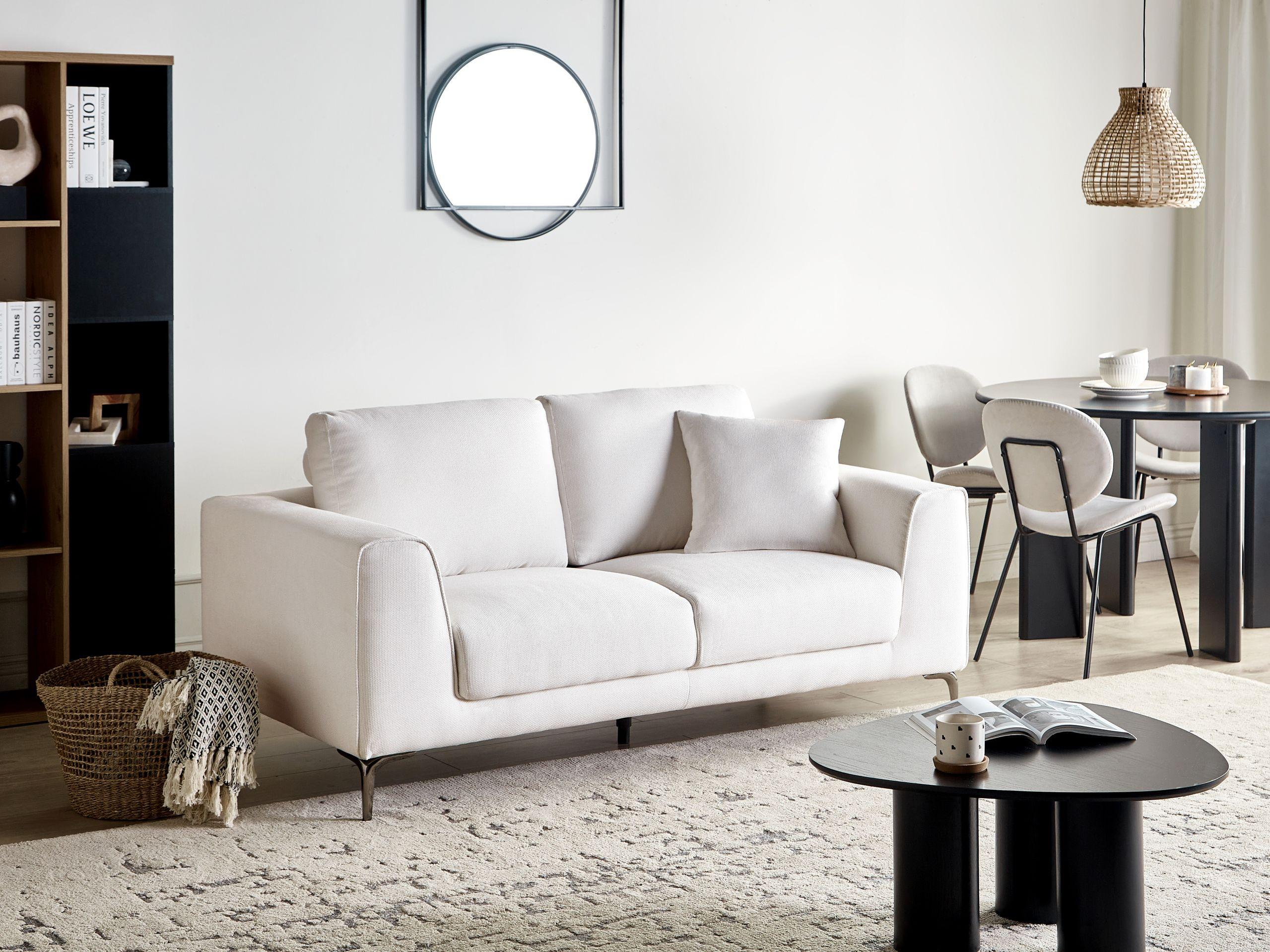 Beliani Canapé 2 places en Tissu Minimaliste REINEN  