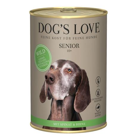 Dog's Love  Senior Light Wild Spinat und Birne - Multipack 