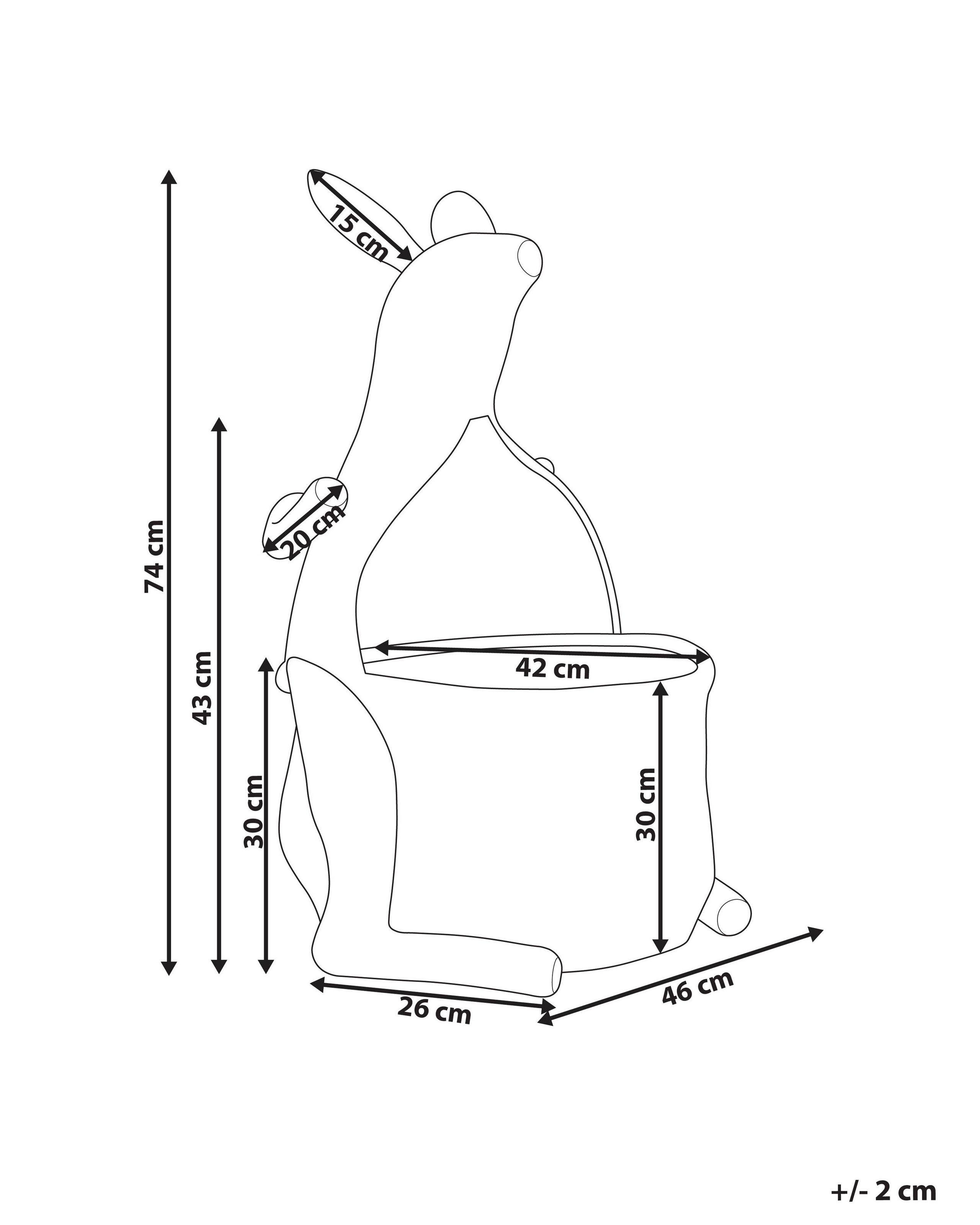 Beliani Korb aus Rattan Boho KAPITI  