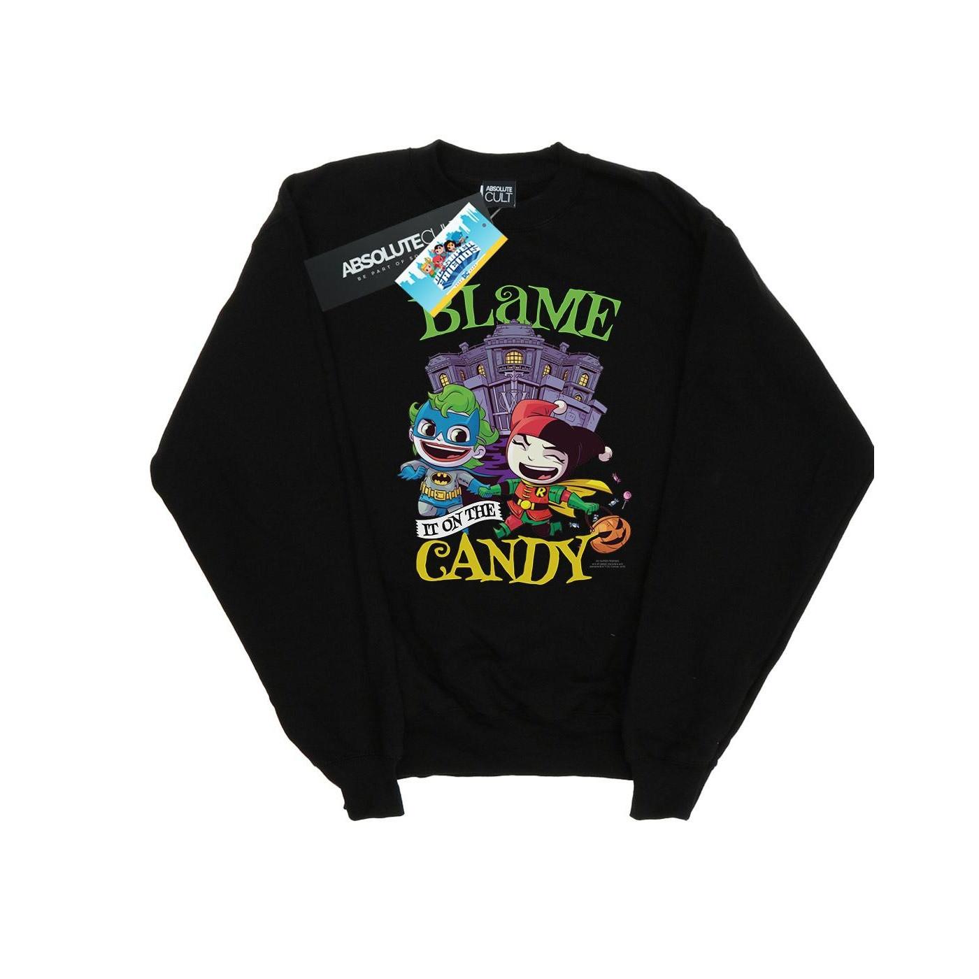 DC COMICS  Super Friends Blame It On The Candy Sweatshirt 