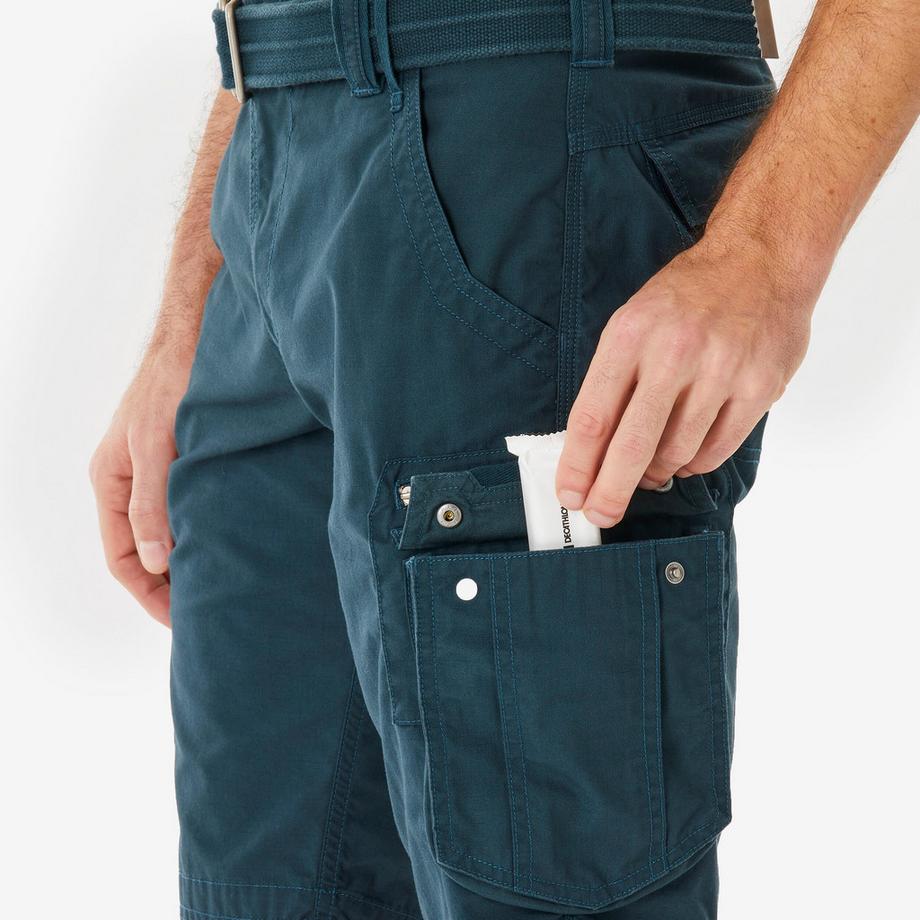 FORCLAZ TRAVEL 100 Shorts  Backpacking Baumwolle 