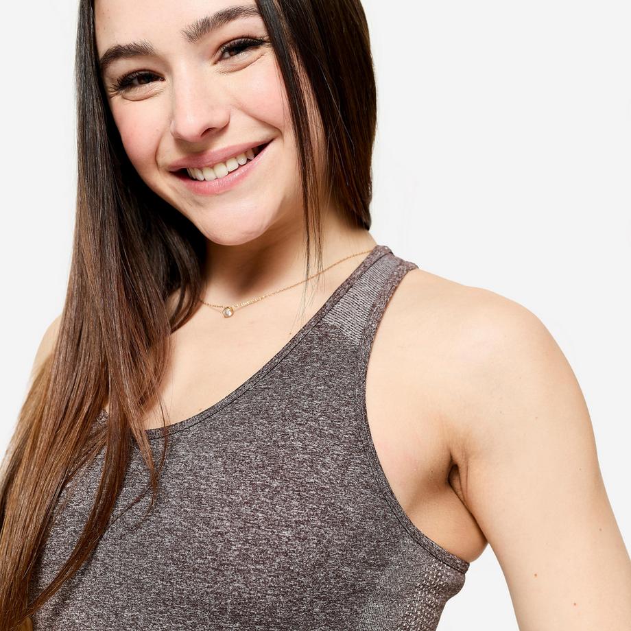 DOMYOS  Seamless Tank Top Krafttraining , 