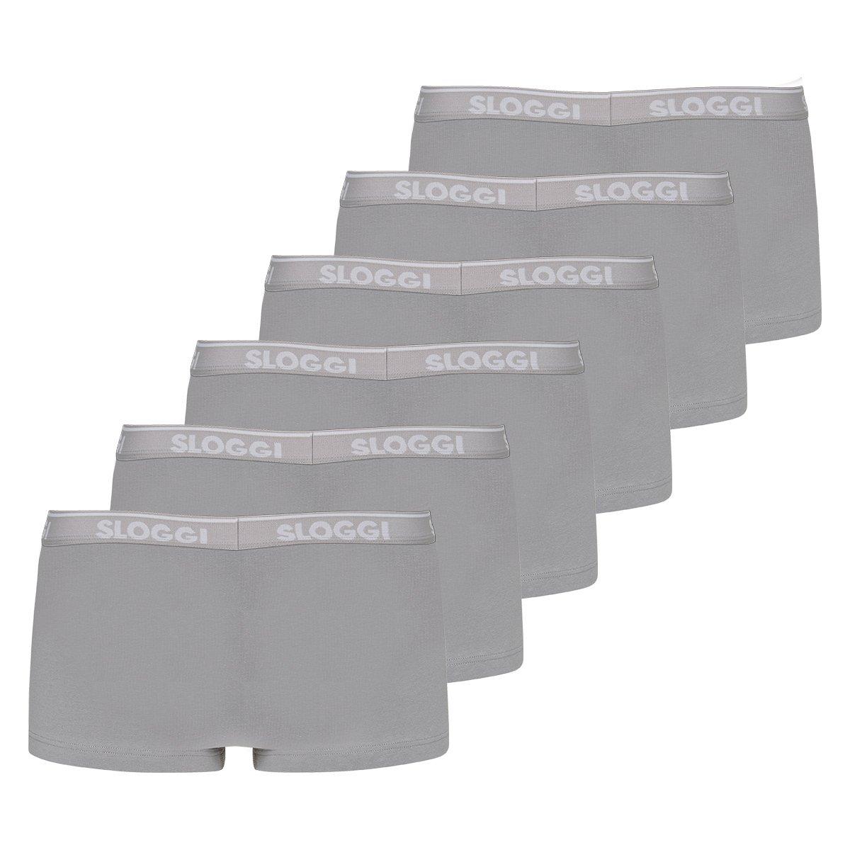 sloggi Boxershorts 6er Pack Figurbetont  