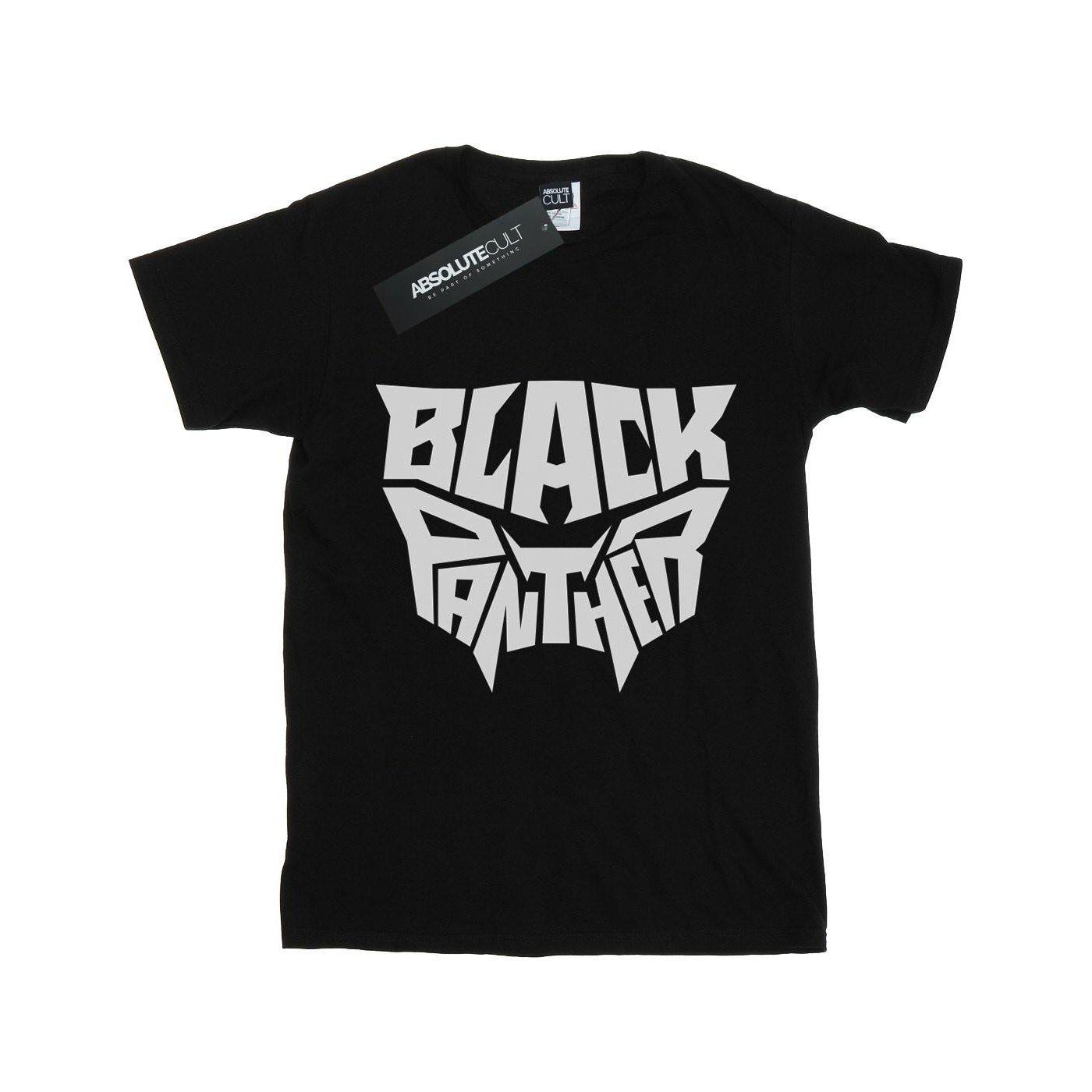 MARVEL  Black Panther Worded Emblem TShirt 