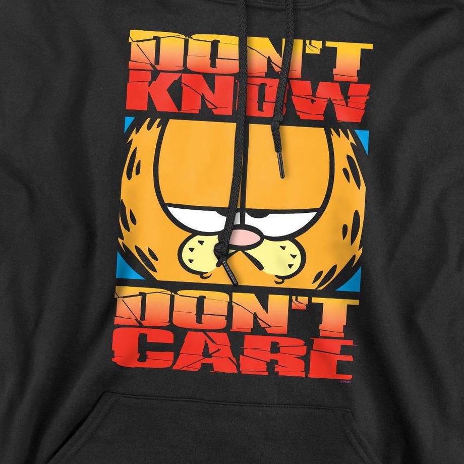 Garfield Don't Know Don't Care Felpa Con Cappuccio  
