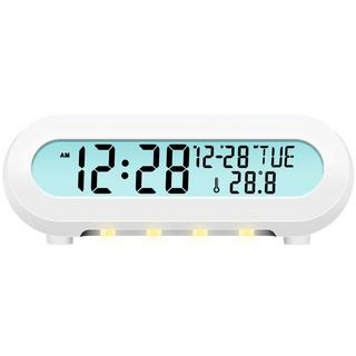 LogiLink  Radio-réveil Température/Humidité USB-C/Fonctionnement sur batterie Blanc 
