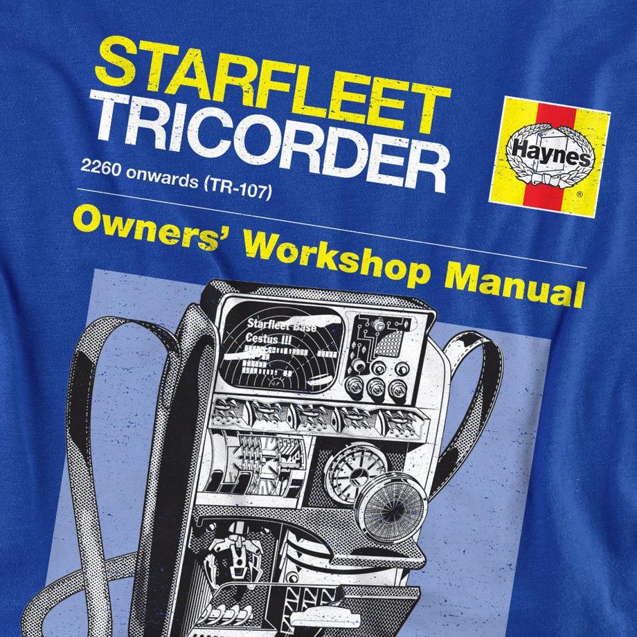 Star Trek Tricorder Grafikdruck Langarm T-Shirt  