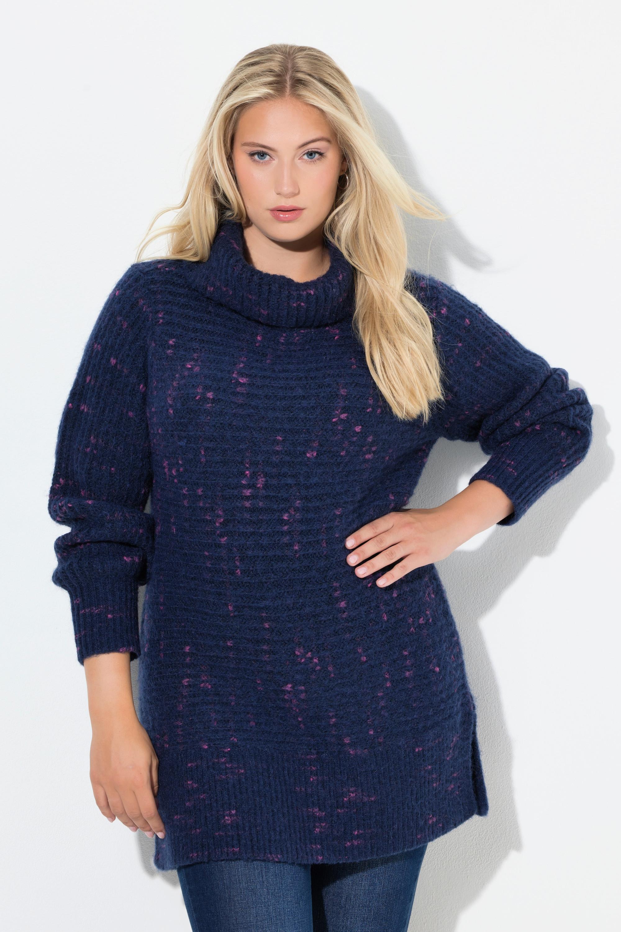 Ulla Popken Pullover Rollkragen Langarm  
