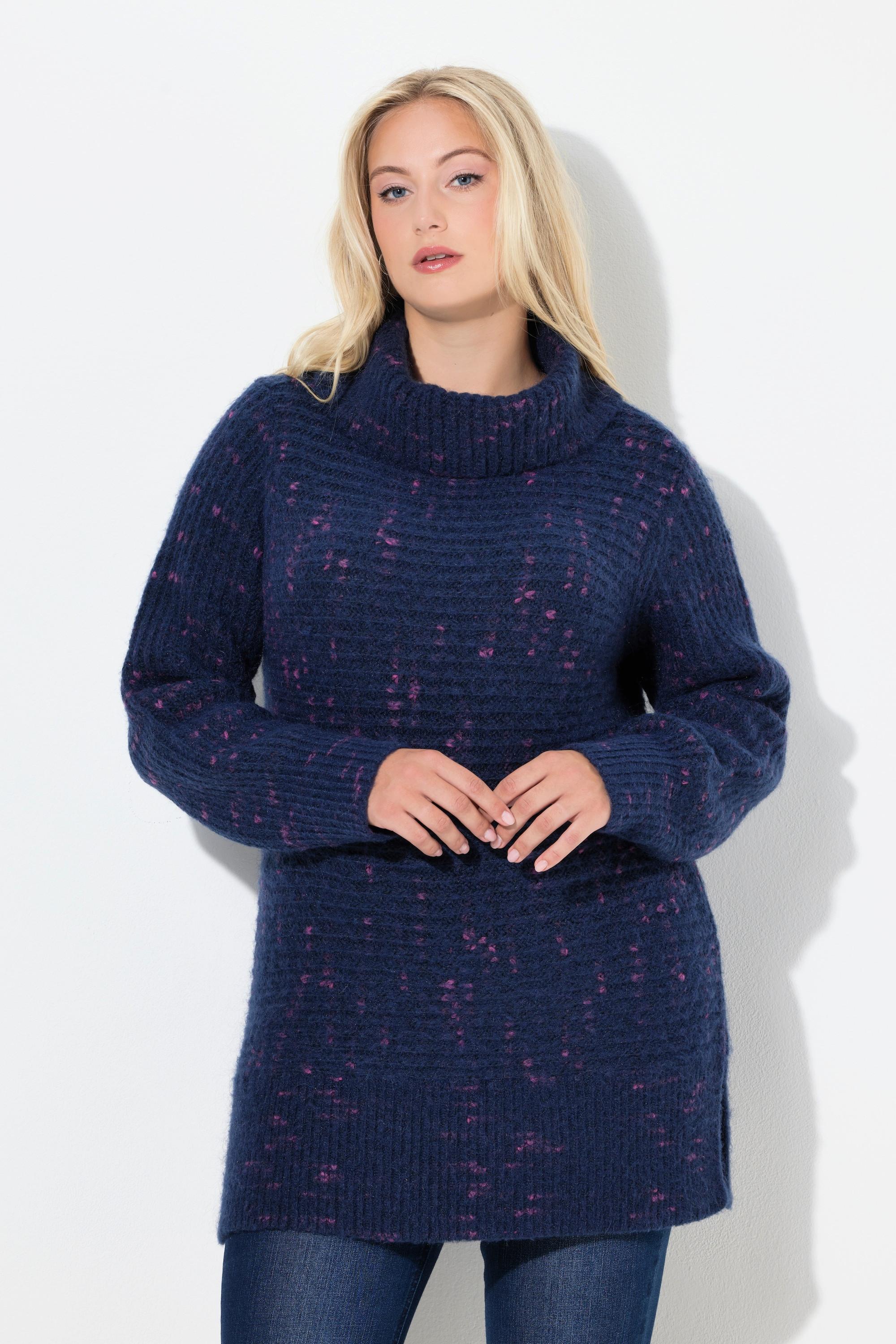 Ulla Popken Pullover Rollkragen Langarm  