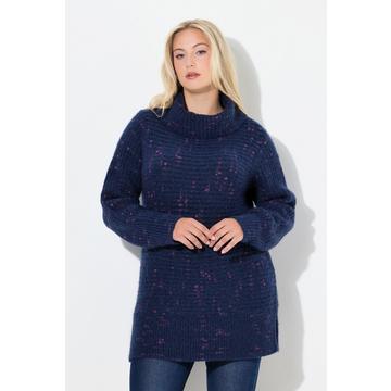 Maglione con effetto Spaceyarn, collo dolcevita e maniche lunghe