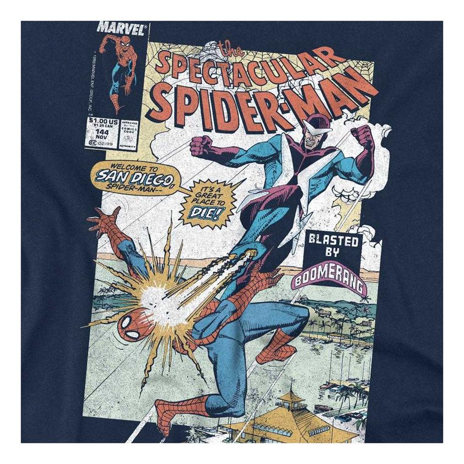 Spider-Man Blasted By Boomerang T-Shirt  