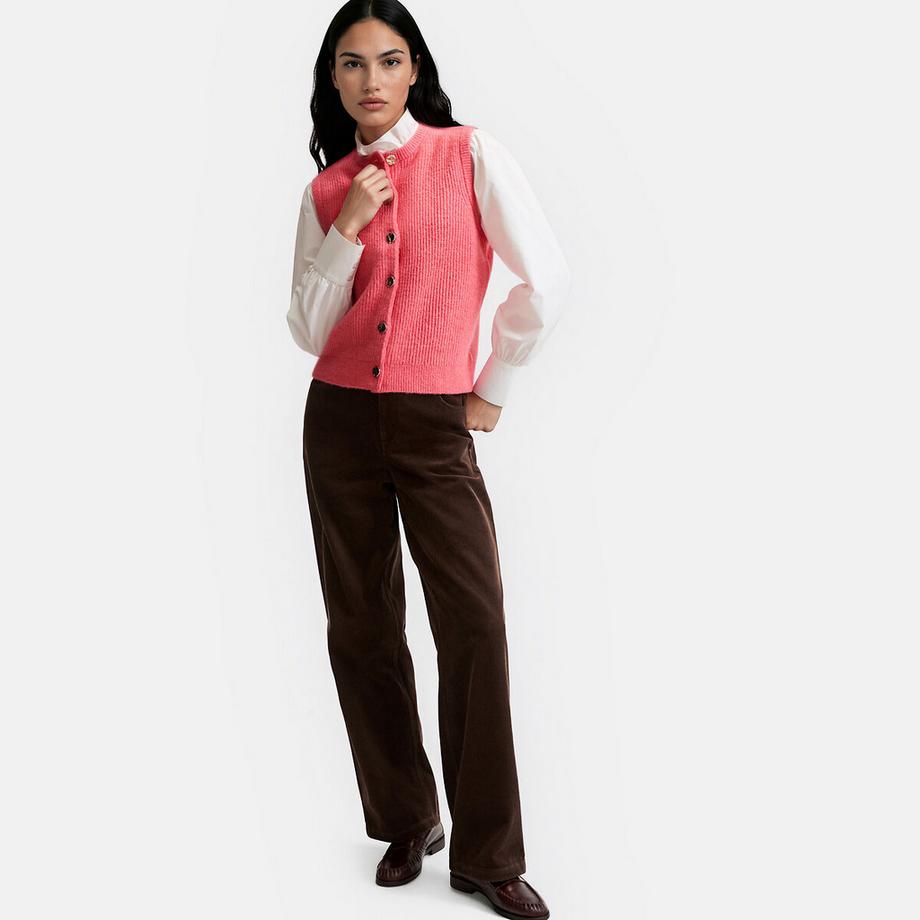 La Redoute Collections Gilet sans manches en maille mousseuse  