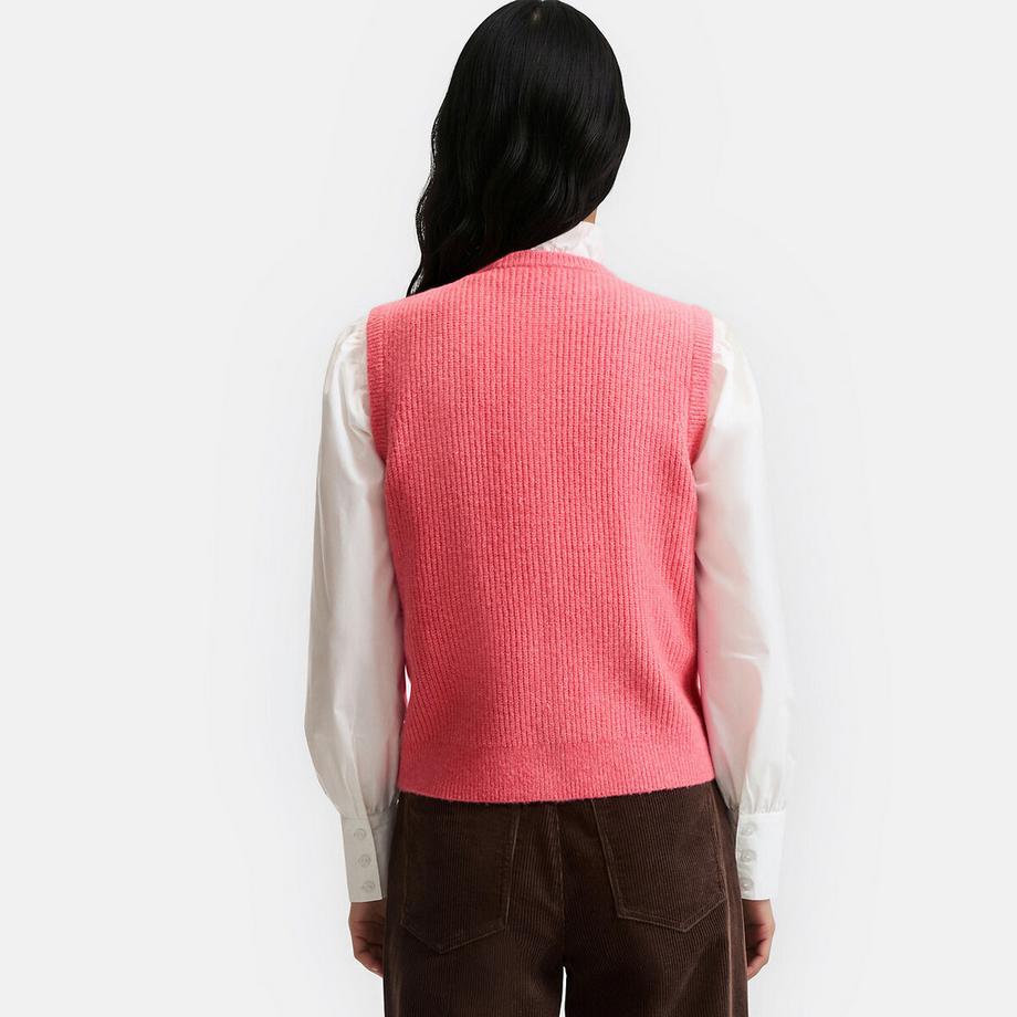 La Redoute Collections Gilet sans manches en maille mousseuse  