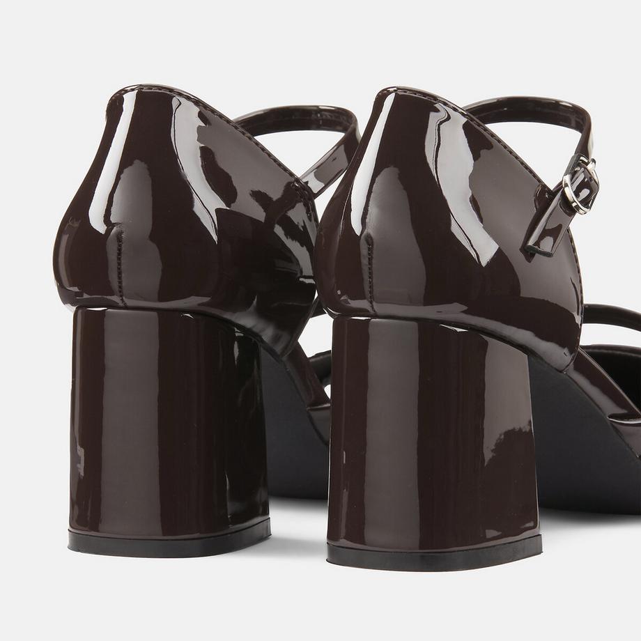 La Redoute Collections Pumps in pelle lucida con cinghie  