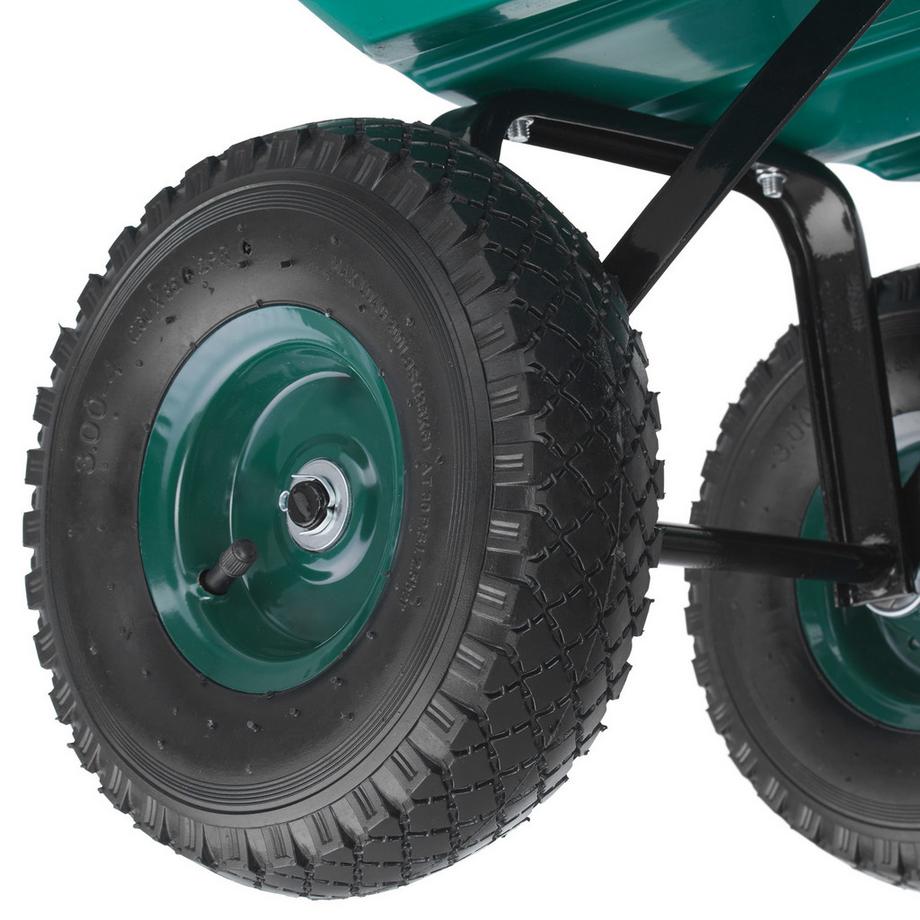 Tectake Gartenwagen Cubbi mit Kippfunktion Luftreifen  