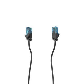 hama  HAMA Kabelnetzwerk CAT6a Slim U/UTP 0,25 m Schwarz 