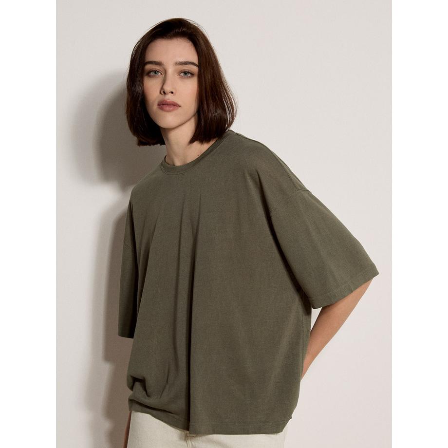 Jersey-T-Shirt in Oversize-Passform
