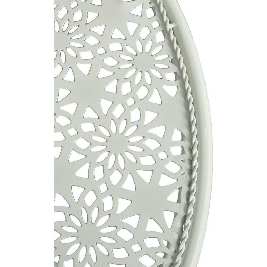 mutoni pleasure Chaise de jardin pliante Lascar blanc ancien (set de 2)  