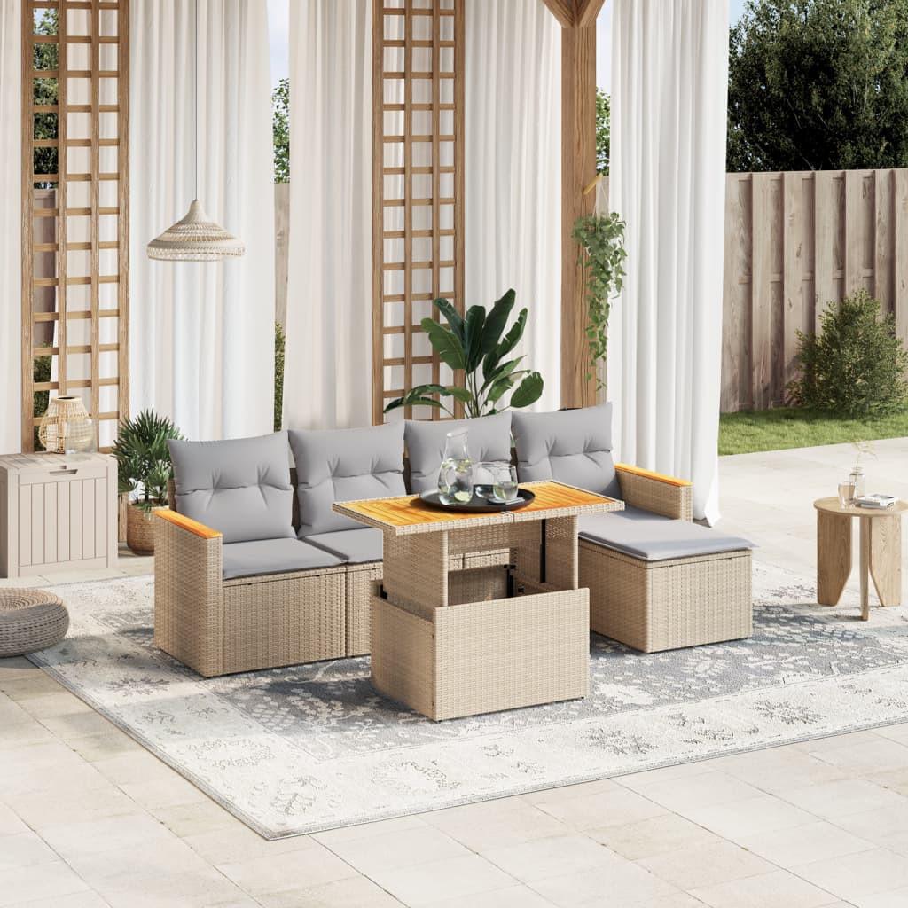 VidaXL Garten sofagarnitur poly-rattan  