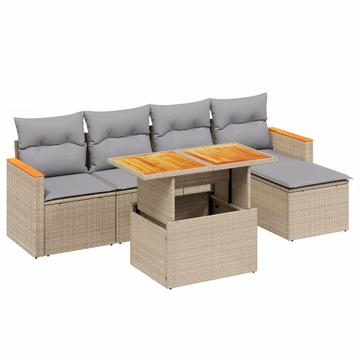 Garten sofagarnitur poly-rattan