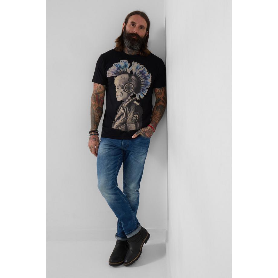 Joe Browns T-Shirt Grafico Dead Brave con Stampa Scheletro Punk  