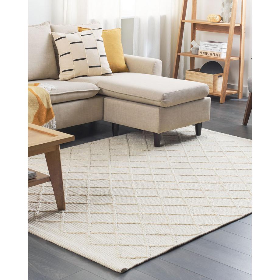 Beliani Teppich aus Wolle Skandinavisch ELLEK  